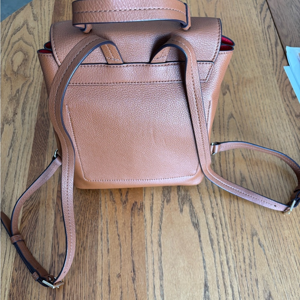 Kate Spade Tan Leather Backpack - Picture 2 of 7